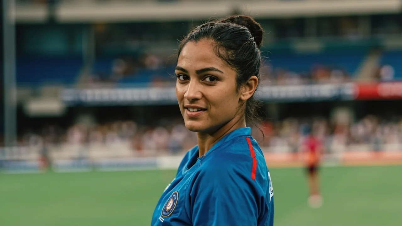 Wide establishing view of the WPL match environment for the IFI retrospective on Harmanpreet Kaur's January 2026 interview